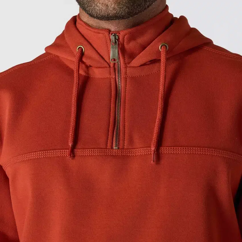 Paxton Herren-Hoodie mit Viertelreissverschluss, wasserabweisend, schweres Gewebe – carhartt Rain Defender Hoodies