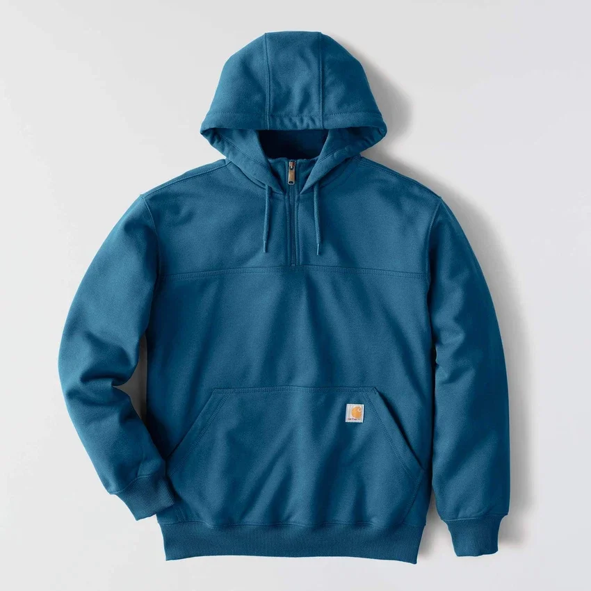 Paxton Herren-Hoodie mit Viertelreissverschluss, wasserabweisend, schweres Gewebe – carhartt Rain Defender Hoodies