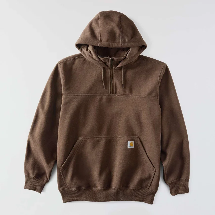 Paxton Herren-Hoodie mit Viertelreissverschluss, wasserabweisend, schweres Gewebe – carhartt Rain Defender Hoodies