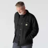 Rain Defender® locker sitzende, schwergewichtige, gesteppte Hemdjacke mit Druckknöpfen vorne