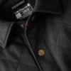 Rain Defender® locker sitzende, schwergewichtige, gesteppte Hemdjacke mit Druckknöpfen vorne