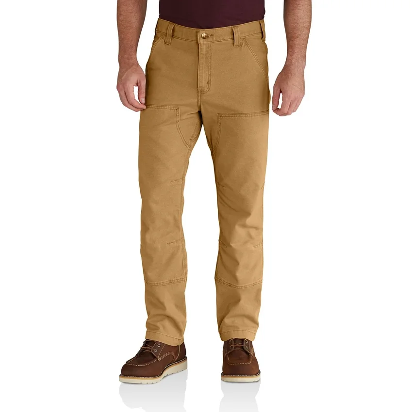 Relaxed Straight Rigby Canvas-Hose mit doppelten Knieverstärkungen – Arbeitshose