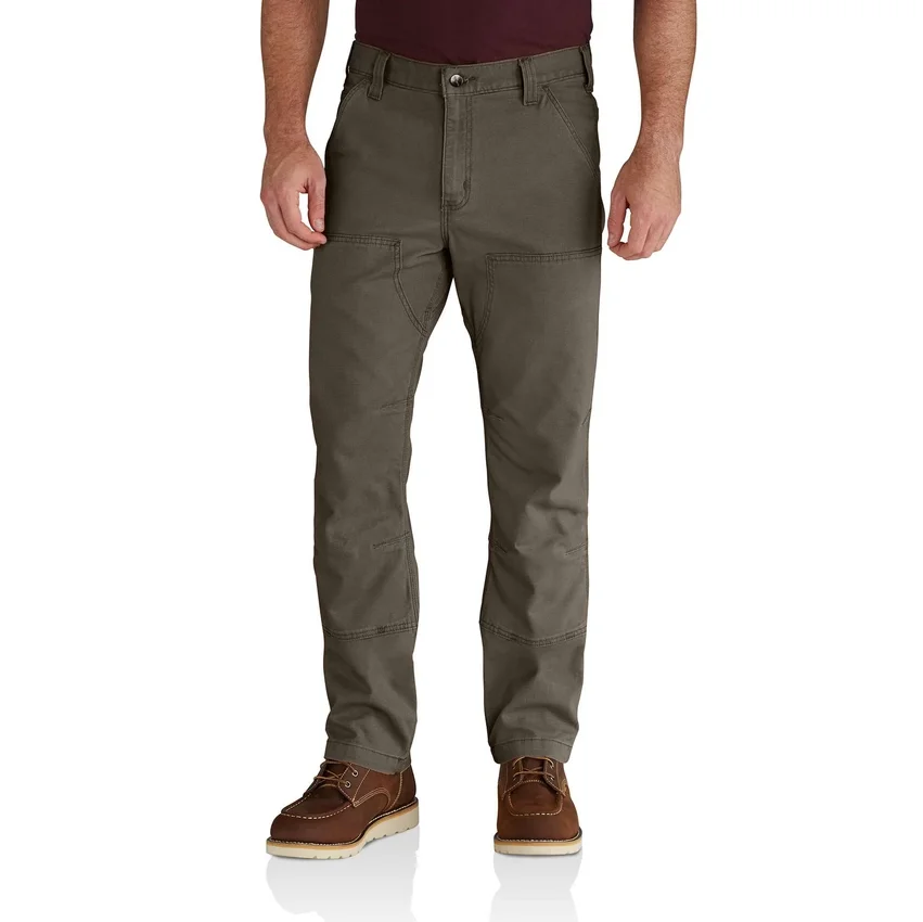 Relaxed Straight Rigby Canvas-Hose mit doppelten Knieverstärkungen – Arbeitshose