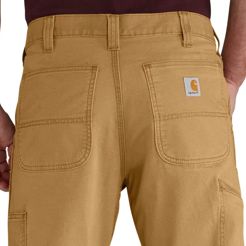 Relaxed Straight Rigby Canvas-Hose mit doppelten Knieverstärkungen – Arbeitshose