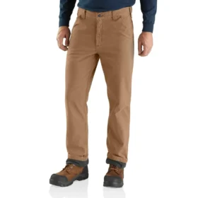 Relaxed Straight Rigby gefütterte Canvas-Hose – Arbeitshose