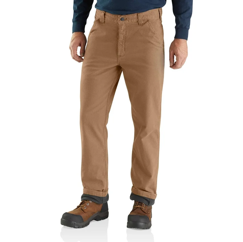 Relaxed Straight Rigby gefütterte Canvas-Hose – Arbeitshose