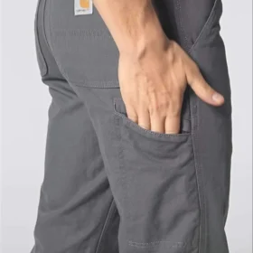 Relaxed Straight Rigby gefütterte Canvas-Hose – Arbeitshose