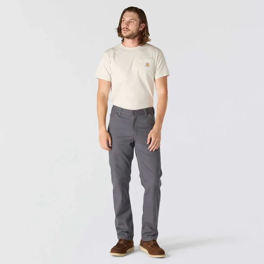 Relaxed Straight Rigby gefütterte Canvas-Hose – Arbeitshose