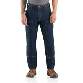 Relaxed Straight Rugged Flex® Logger-Jeans mit doppelten Knieverstärkungen – Arbeitsjeans