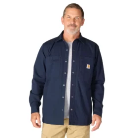 Rigby-Herrenhemdjacke aus Canvas in lockerer Passform – Herrenhemdjacken