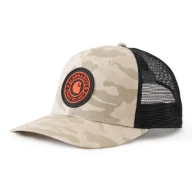 Ripstop-Trucker-Cap mit Mesh-Rückseite im Camo-Look