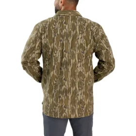 Rugged Flex® Canvas-Hemdjacke mit Fleecefutter und Camo-Muster in lockerer Passform
