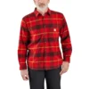 Rugged Flex® Langarm-Karohemd aus mittelschwerem Flanell in lockerer Passform