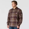 Rugged Flex™ Longsleeve-Karohemd aus mittelschwerem Flanell mit lockerem Schnitt