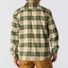 Rugged Flex™ Longsleeve-Karohemd aus mittelschwerem Flanell mit lockerem Schnitt