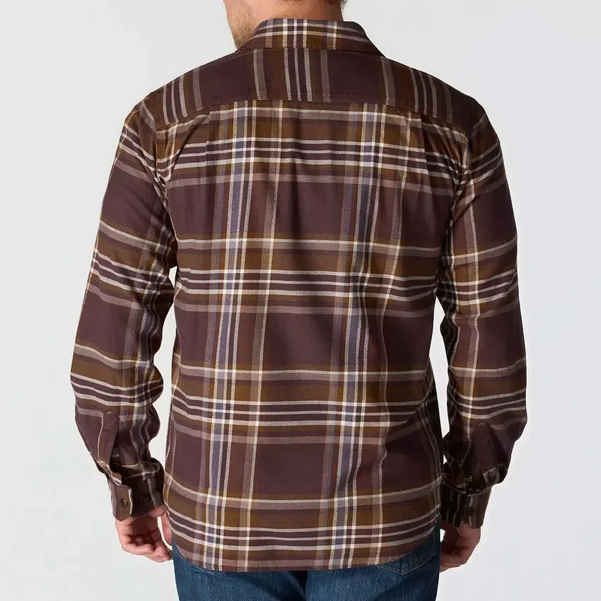 Rugged Flex™ Longsleeve-Karohemd aus mittelschwerem Flanell mit lockerem Schnitt