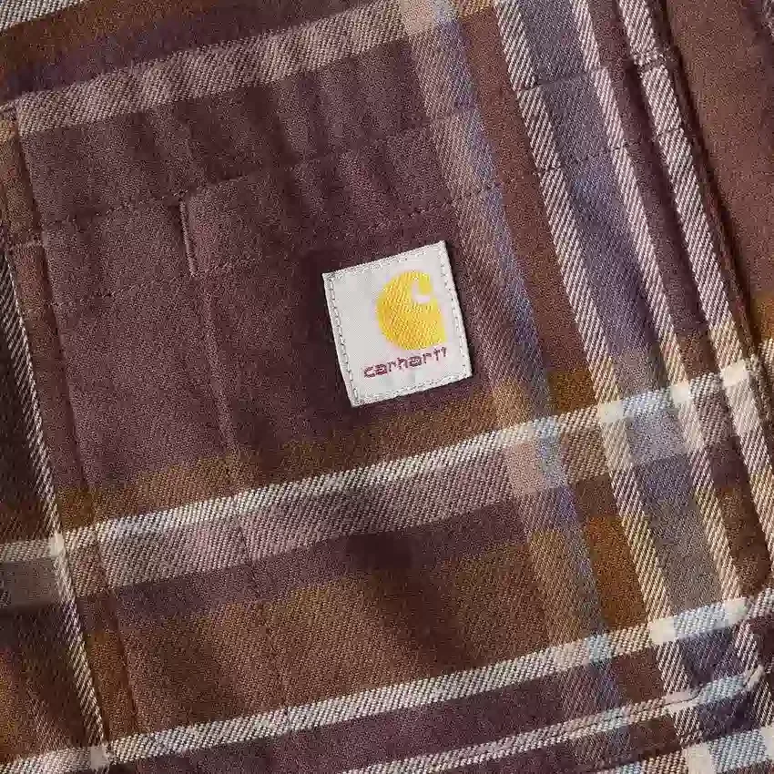 Rugged Flex™ Longsleeve-Karohemd aus mittelschwerem Flanell mit lockerem Schnitt