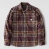 Rugged Flex™ Longsleeve-Karohemd aus mittelschwerem Flanell mit lockerem Schnitt