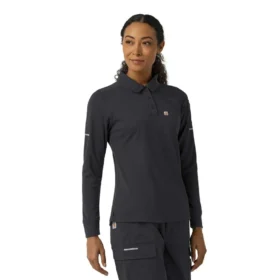Rugged Flex® Rscu Heavyweight Langarm-Polo-Scrub-Oberteil für Damen
