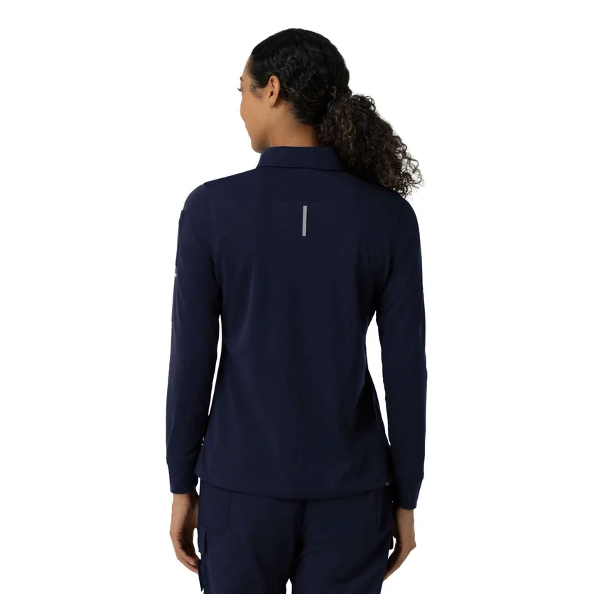Rugged Flex® Rscu Heavyweight Langarm-Polo-Scrub-Oberteil für Damen