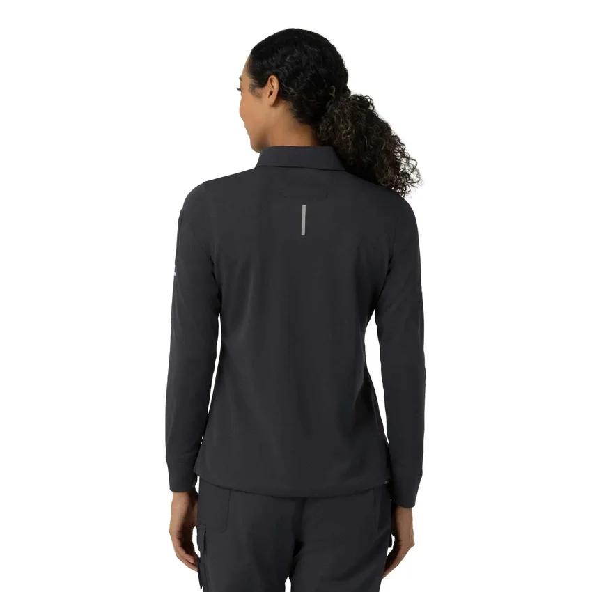 Rugged Flex® Rscu Heavyweight Langarm-Polo-Scrub-Oberteil für Damen