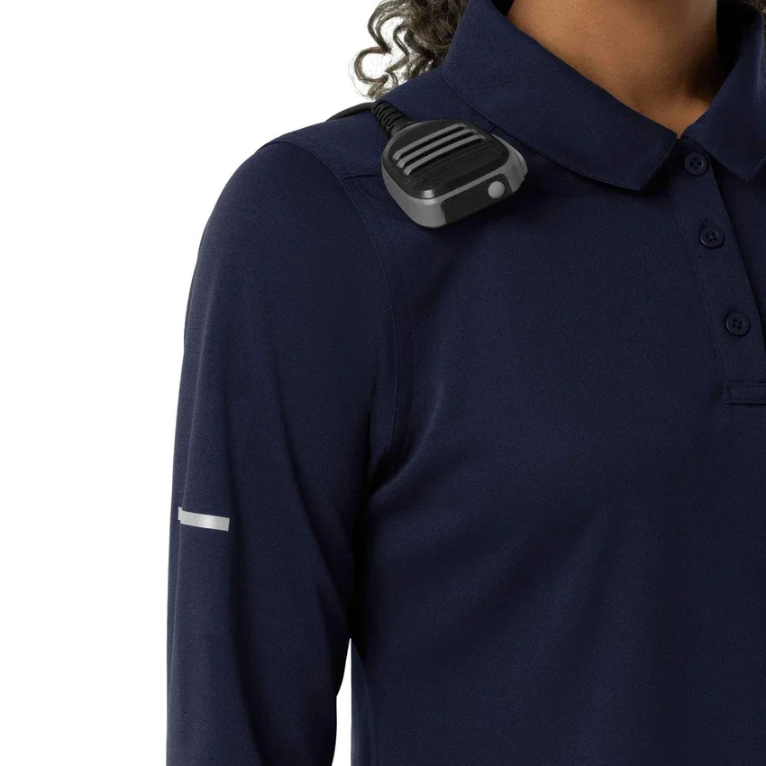 Rugged Flex® Rscu Heavyweight Langarm-Polo-Scrub-Oberteil für Damen