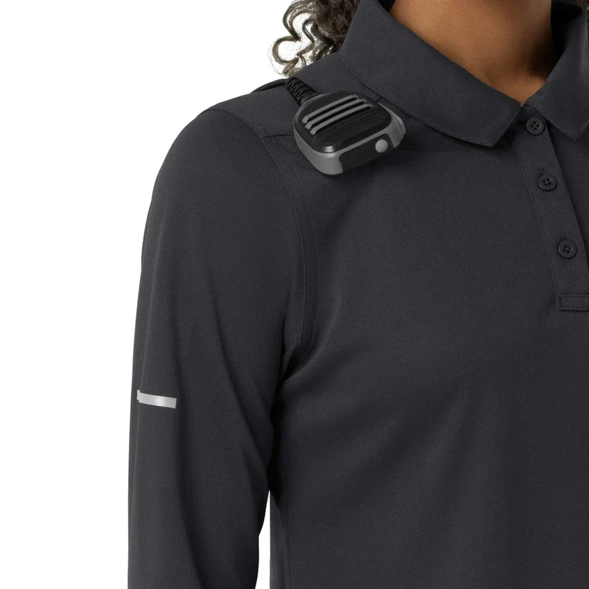Rugged Flex® Rscu Heavyweight Langarm-Polo-Scrub-Oberteil für Damen