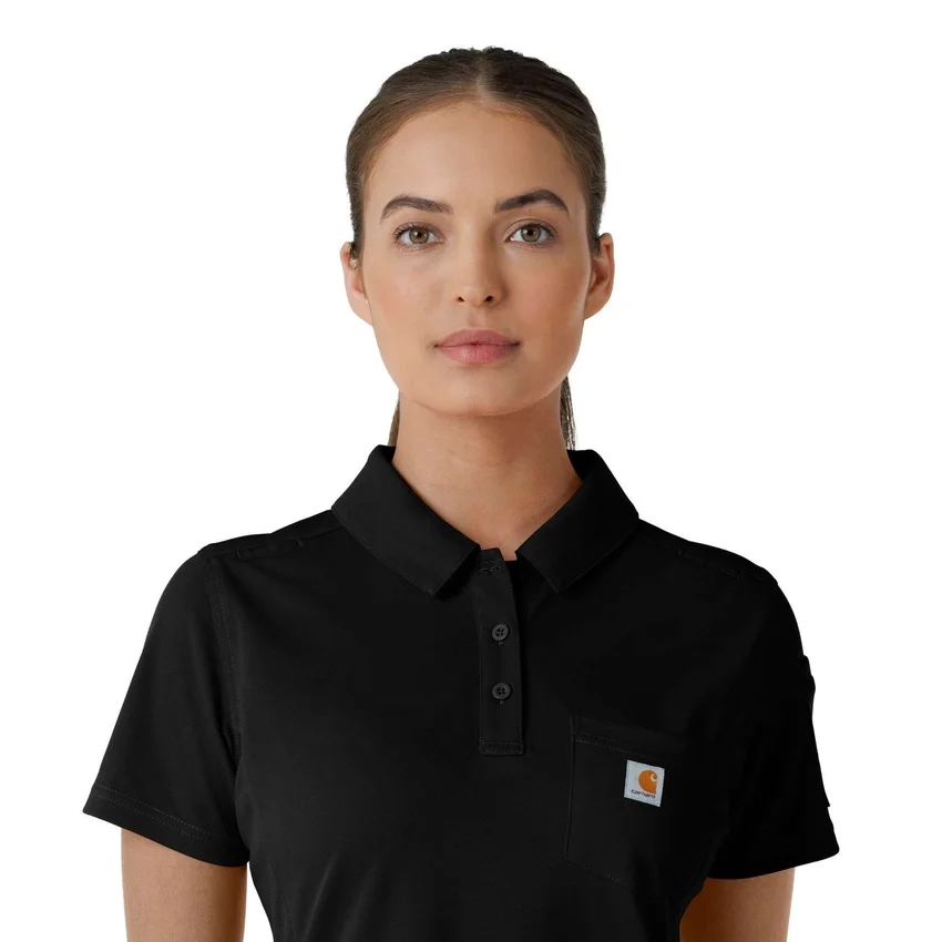 Rugged Flex® Rscu Leichtes Kurzarm-Polo-Scrub-Oberteil für Damen