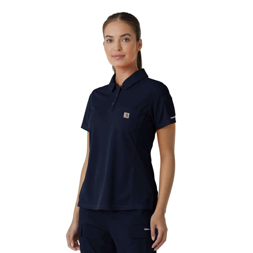 Rugged Flex® Rscu Leichtes Kurzarm-Polo-Scrub-Oberteil für Damen