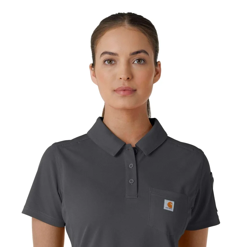 Rugged Flex® Rscu Leichtes Kurzarm-Polo-Scrub-Oberteil für Damen