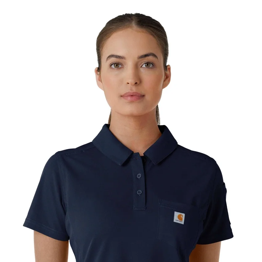 Rugged Flex® Rscu Leichtes Kurzarm-Polo-Scrub-Oberteil für Damen