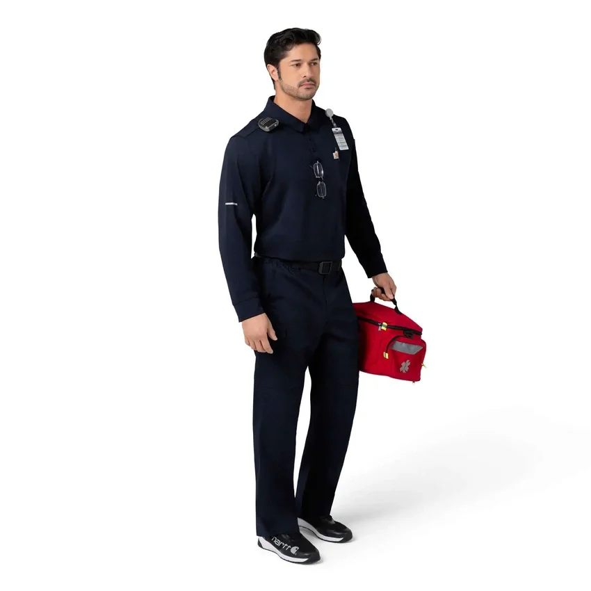 Rugged Flex® Rscu Schweres Langarm-Polo-Scrub-Oberteil