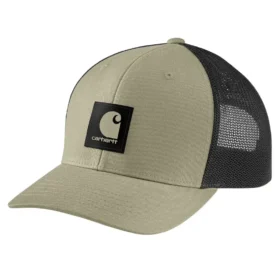 Rugged Flex™ Twill-Trucker-Cap mit Mesh-Rückseite und Logo-Aufnäher