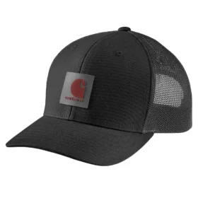 Rugged Flex™ Twill-Trucker-Cap mit Mesh-Rückseite und Logo-Aufnäher