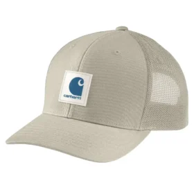 Rugged Flex™ Twill-Trucker-Cap mit Mesh-Rückseite und Logo-Aufnäher