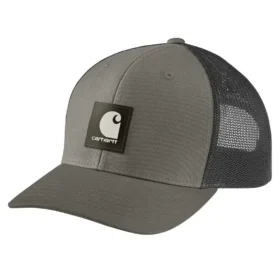 Rugged Flex™ Twill-Trucker-Cap mit Mesh-Rückseite und Logo-Aufnäher