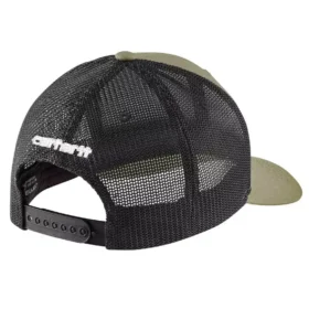 Rugged Flex™ Twill-Trucker-Cap mit Mesh-Rückseite und Logo-Aufnäher