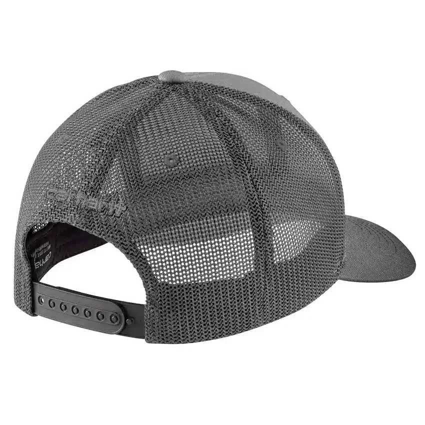 Rugged Flex™ Twill-Trucker-Cap mit Mesh-Rückseite und Logo-Aufnäher
