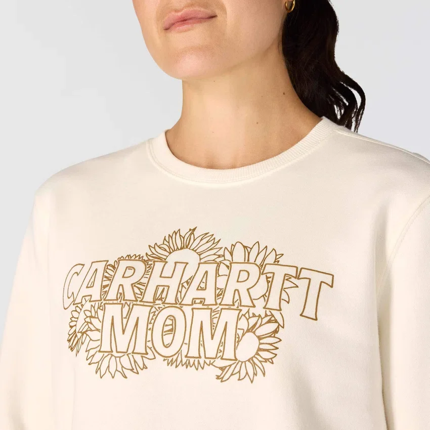 Sawyer-Sweatshirt für Damen mit Rundhalsausschnitt und Muttertags-Motiv