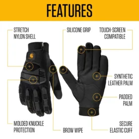 Schutzhandschuhe mit Knöchelschutz und hoher Fingerfertigkeit