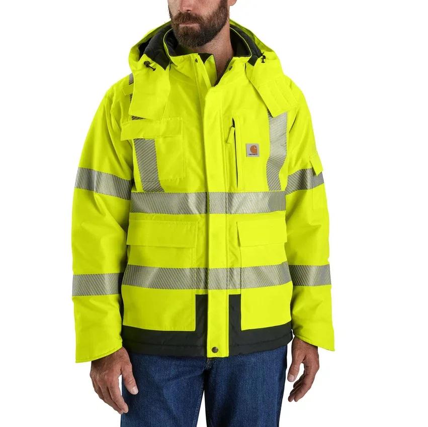 Sherwood Herren-Regenjacke mit hoher Sichtbarkeit der Klasse 3, isoliert: Rain Defender Jacke
