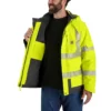 Sherwood Herren-Regenjacke mit hoher Sichtbarkeit der Klasse 3, isoliert: Rain Defender Jacke
