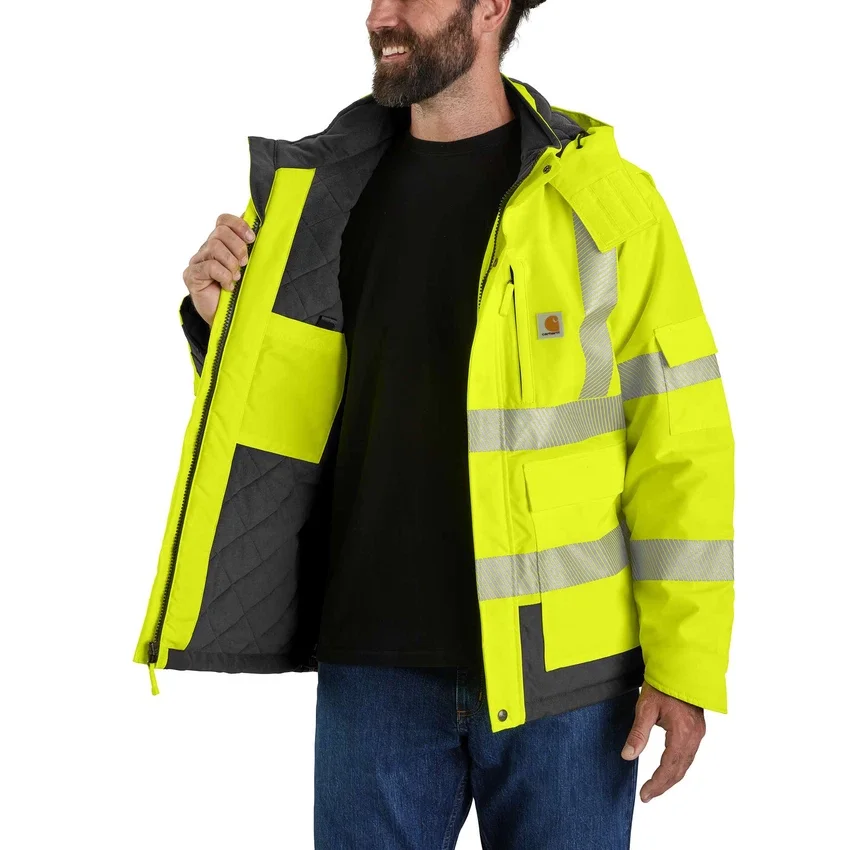 Sherwood Herren-Regenjacke mit hoher Sichtbarkeit der Klasse 3, isoliert: Rain Defender Jacke