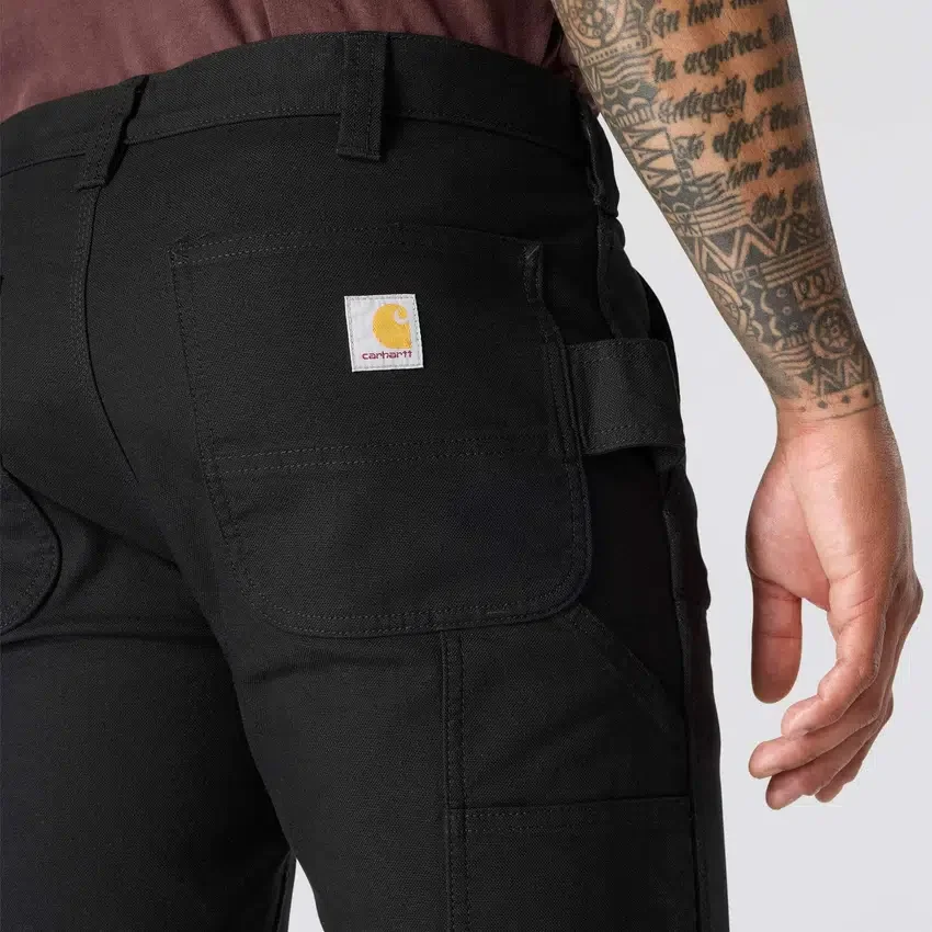 Slim Tapered Rugged Flex Duck-Arbeitshose für Herren mit doppelten Knieverstärkungen