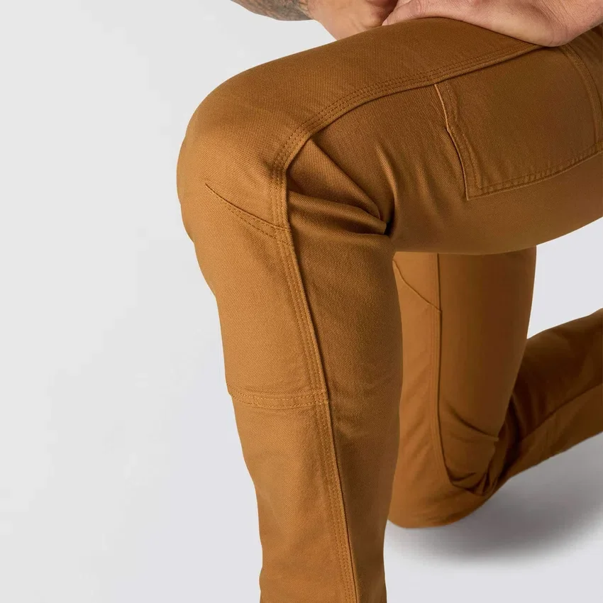 Slim Tapered Rugged Flex Duck-Arbeitshose für Herren mit doppelten Knieverstärkungen