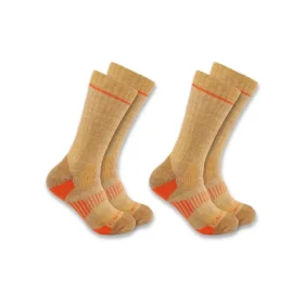 Stiefelsocken aus mittelschwerer Synthetik-Woll-Mischung, 2er-Pack
