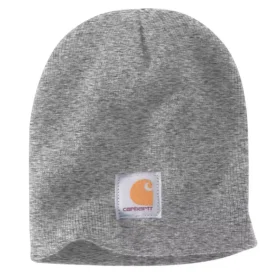 Strickmütze mit Logo-Aufnäher