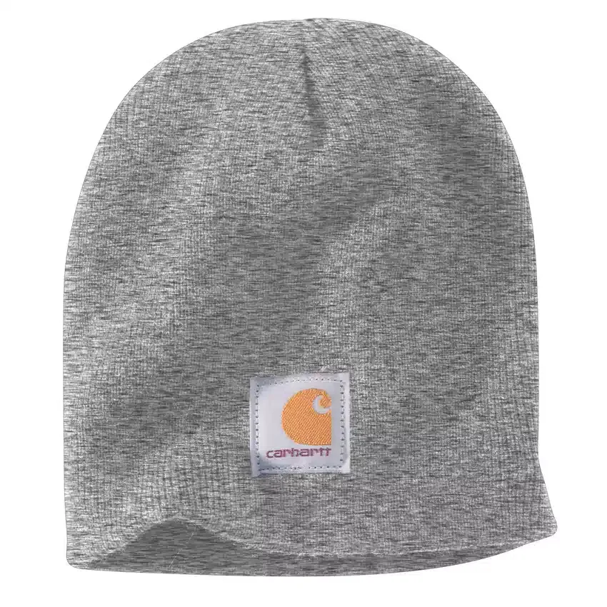 Strickmütze mit Logo-Aufnäher