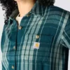 Tencel™-Faser-Serie: Locker sitzendes Twill-Karo-Hemd für Damen
