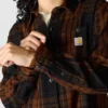 Tencel™-Faser-Serie: Locker sitzendes Twill-Karo-Hemd für Damen